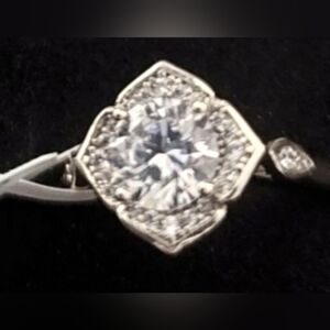 Stunning Glam 18 Kt Gold Plated Diamond Ring